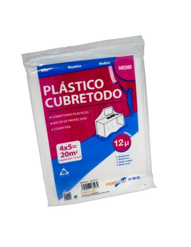 Cubretodo Plástico Medio 4 x 5 m