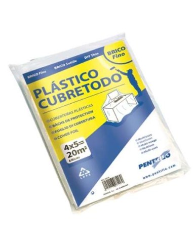 Plástico Cubretodo Fino 4x5 Pentrilo 20 Metros