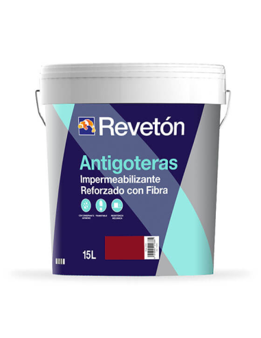 Pintura Antigoteras con Fibra Rojo 15 lts