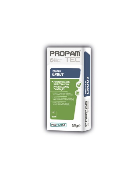 Grout Mortero Fluido Sin Retracción para Rellenos y Anclajes 25 kg