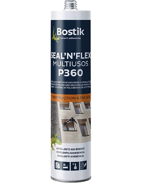 Masilla de Poliuretano Multiusos 360 Negro 300 ML