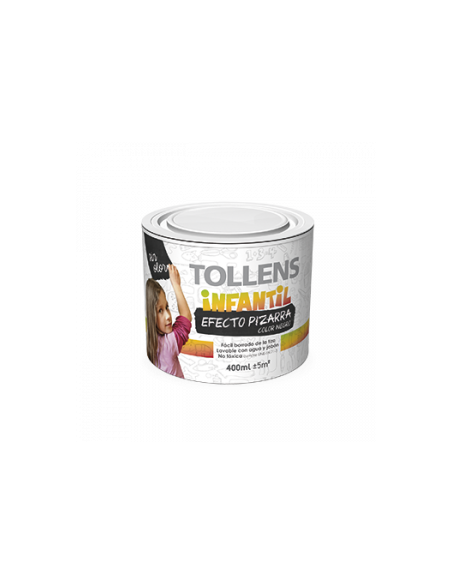 PINTURA INFANTIL PIZARRA TOLLENS NEGRO 400ML