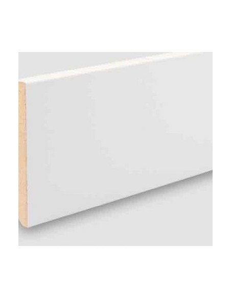 Rodapie Wpc Lacado Blanco Hidrofugo (Papel ) 2240 x 90 x 14 mm