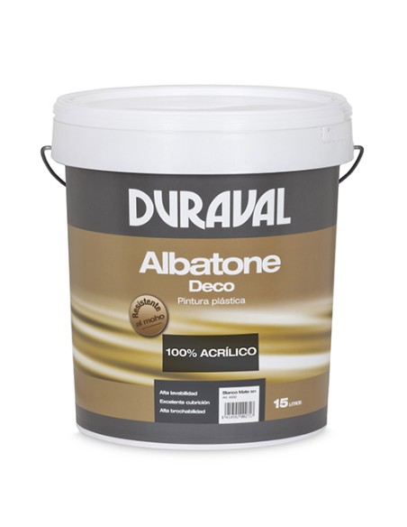 Pintura Albatone Deco 100% Acrílico Blanca 12 LT