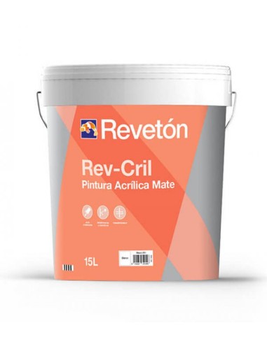 Pintura fachadas Revetón Rev-Cril Blanco 15 lt