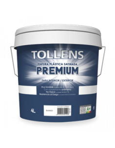 TOLLENS PREMIUM SATINADO BLANCO 12 LT