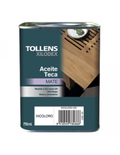 Aceite Teca Incoloro Mate Tollens 750 ML