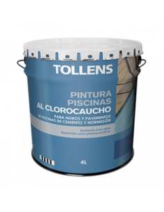 Pintura Piscinas Clorocaucho Azul Marino Tollens 15 lts