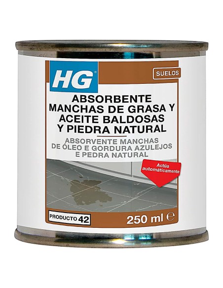 HG Absorbente manchas de grasa y aceite baldosas y piedra natural