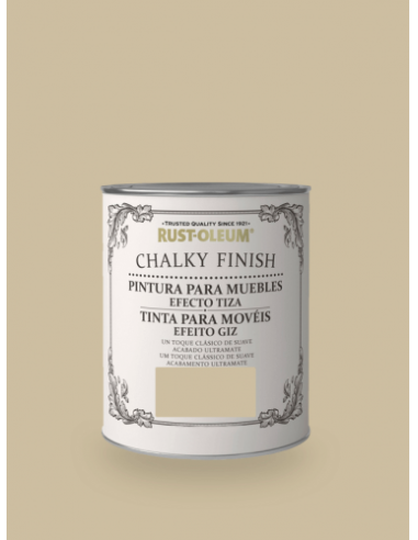 Pintura a la Tiza Chalky Finish Bruguer Marron  Yute 750 ml