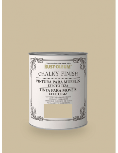 PINTURA EFECTO TIZA CHALK PAINT MARRON YUTE 750 ML