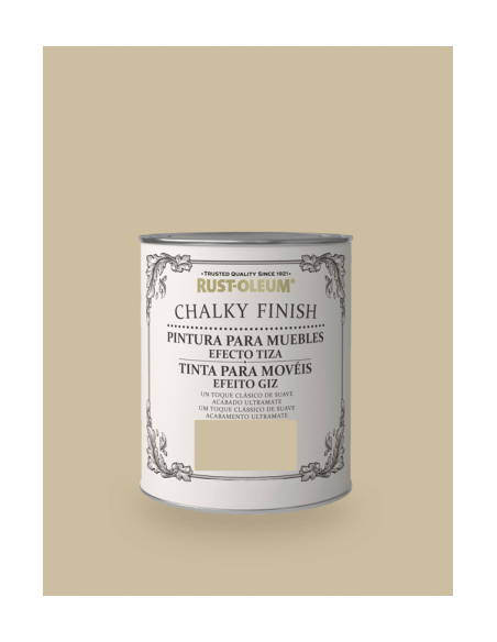 PINTURA EFECTO TIZA CHALK PAINT MARRON YUTE 750 ML
