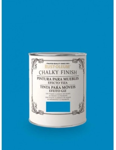 Pintura a la Tiza Chalky Finish Bruguer Azul Profundo 750 ml