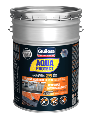 Silicona Líquida MS 100% sólidos Aqua Protect Gris 1 Kg
