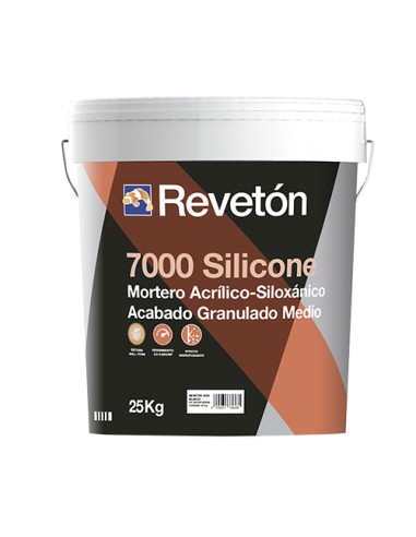 Reveton 7000 Silicone Mortero Acrilico Siloxanico Granulado Blanco 25 kg