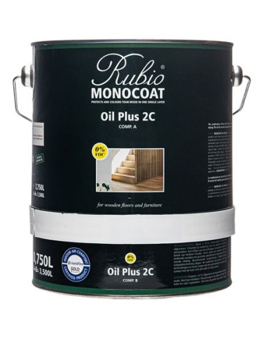 Rubio Monocoat Set - Oil Plus 2C - Cotton White 5 lt