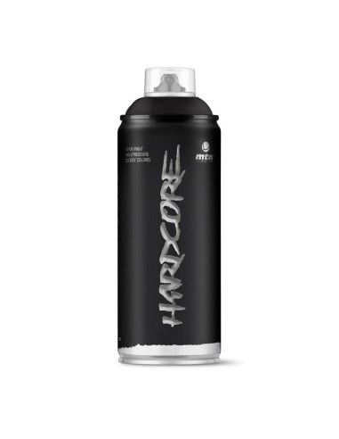 Montana Colors MTN Hardcore Negro Satinado, Spray 400ml