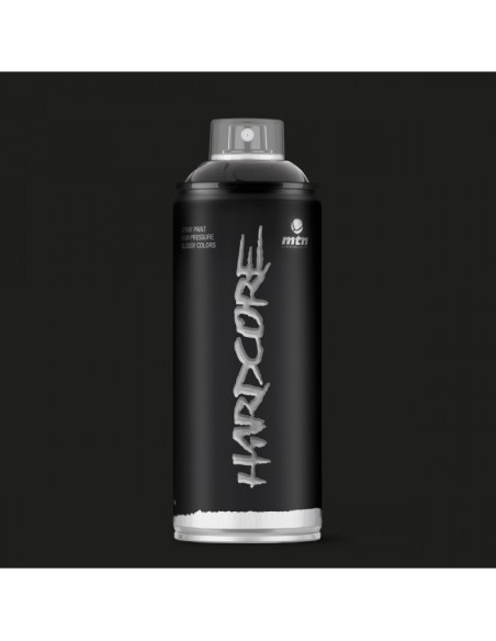 Spray MTN Hardcore Negro Brillo 400 ml