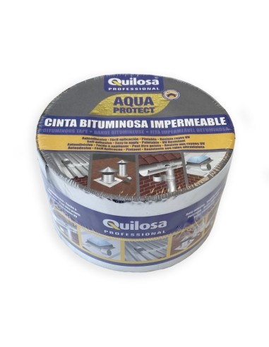 Cinta impermeabilización Aqua Protect Bituminosa Terracota 30 cm X 10 m