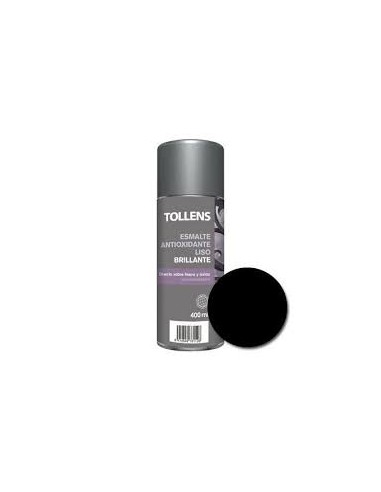 Spray Tollens Esmalte Antioxidante Brillante Negro 400 ml