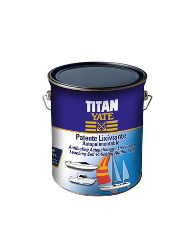 Patente Autopulimentable Lixiviante Titan Yate Azul Intenso 4 lts