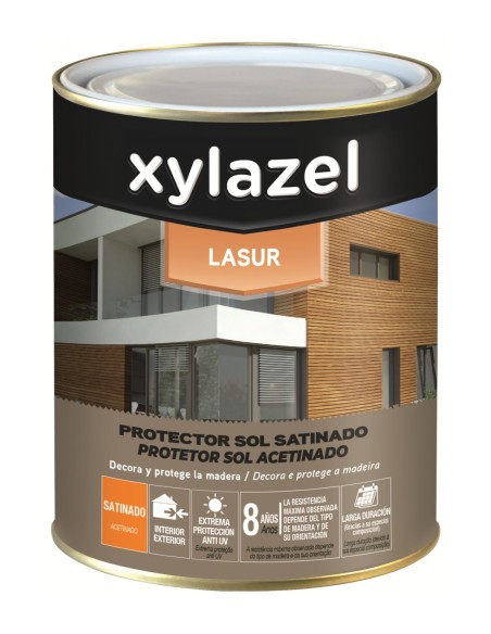 Xylazel Sol Lasur Satinado 5L Nogal