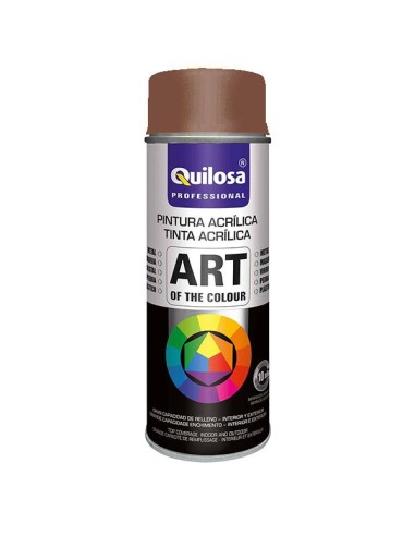 Spray Pintura Acrilica Ral 8017 Chocolate 400 Ml