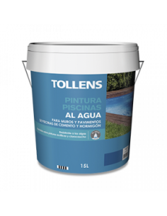 Pintura Acrílica para Piscinas al Agua Azul Claro Tollens...
