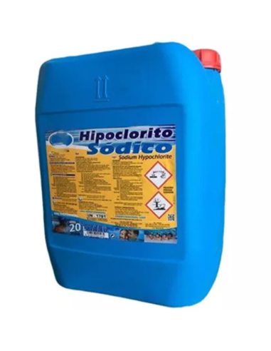 Garrafa Hipoclorito Sódico Cloro Liquido 20 lts