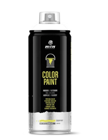 Spray MTN PRO Acrílico Blanco Satinado 400 ml