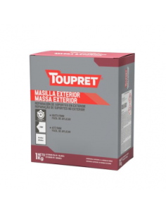 Masilla en Polvo para Exteriores Toupret 1 Kg