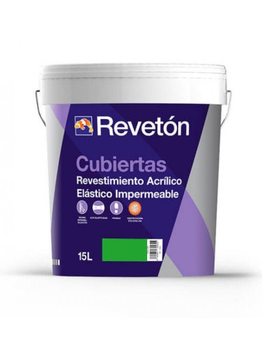 Revetón Impermeabilización de Cubiertas Verde 15 lts