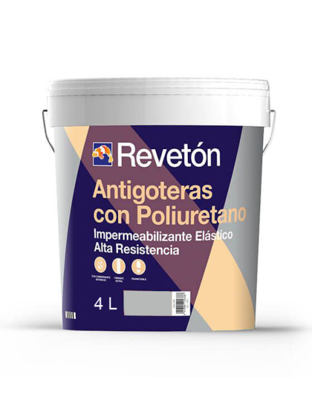 Antigoteras Poliuretano Reveton Gris 4 lts