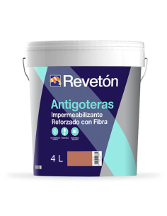 Pintura Antigoteras con Fibra Teja Reveton 4 lt