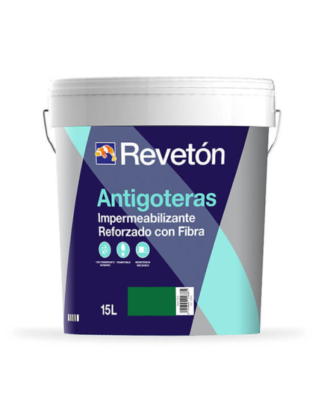 ANTIGOTERAS CON FIBRA VERDE 15 LT