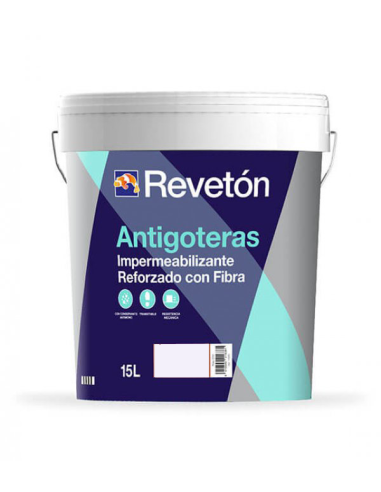 ANTIGOTERAS CON FIBRA BLANCO 15 LT