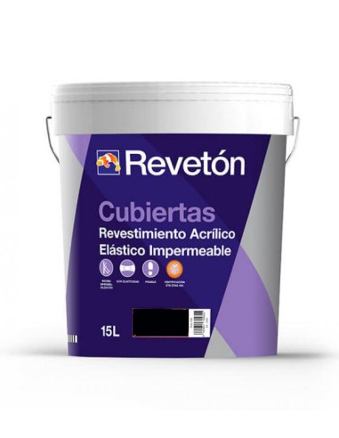 Reveton Cubiertas  Negro Impermeable 15 lt