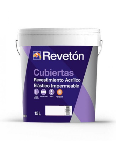 Revetón Cubiertas Impermeabilizante Elástico Blanco 25 kg