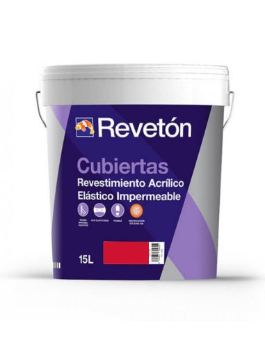 REVETON CUBIERTAS ROJO 25 KG