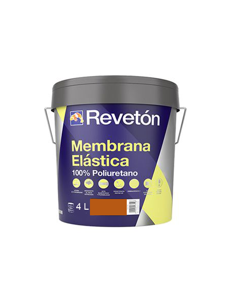 MEMBRANA ELASTICA 100% POLIURETANO TEJA 4 LT