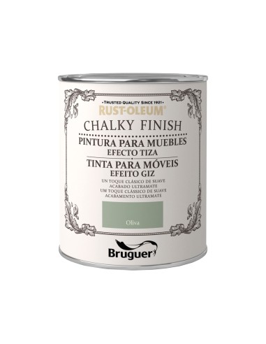Pintura a la Tiza Chalky Finish Bruguer Oliva 750 ml