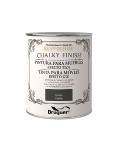 Pintura a la Tiza Chalky Finish Bruguer Grafito 750ml