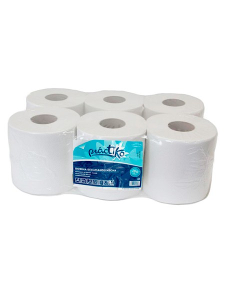 BOBINA CELULOSA SECA MANOS ( PACK 6 UNIDADES )