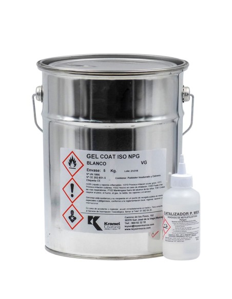 GEL COAT ORTOFTALICO BLANCO 5 KG