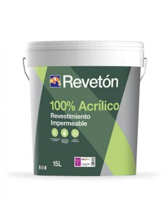 Reveton 100% Acrílico Rugoso Blanco 4 lts