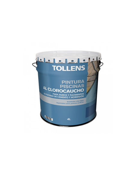 Pintura Piscinas Clorocaucho Blanco Cristal Tollens 15 lts