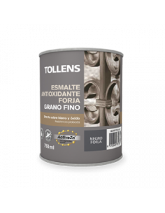 Esmalte Forja Grano Fino Negro Povanado 750 ml