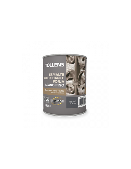 Esmalte Forja Grano Fino Negro Povanado 750 ml