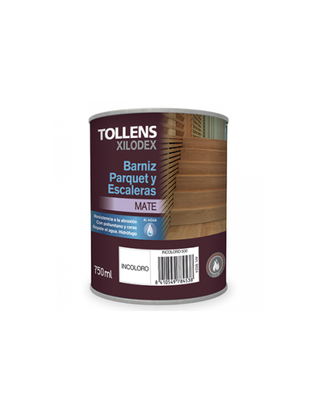 BARNIZ PARA PARQUET Y ESCALERAS AL AGUA MATE 750ML
